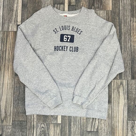 ππ₯
 Vintage ST. LOUIS BLUES NHL Hockey Club CREWNECK SWEATSHIRT Sz Lg - PERFECT - Picture 5 of 8
